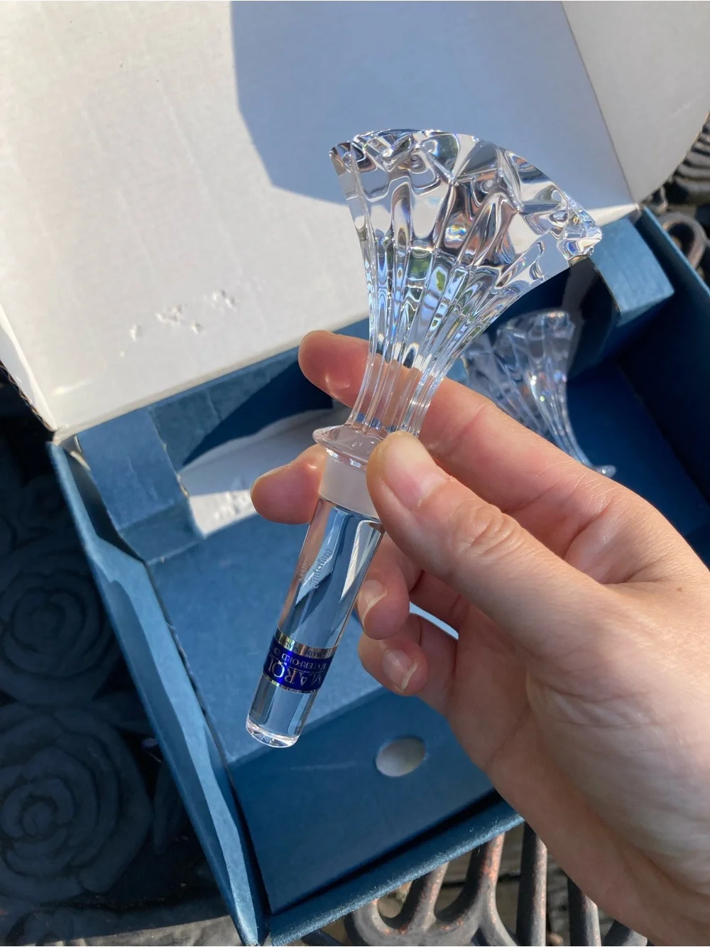 NWT 2 Marquis Waterford Brookside Cut Crystal Wine Bottle Stoppers NIB